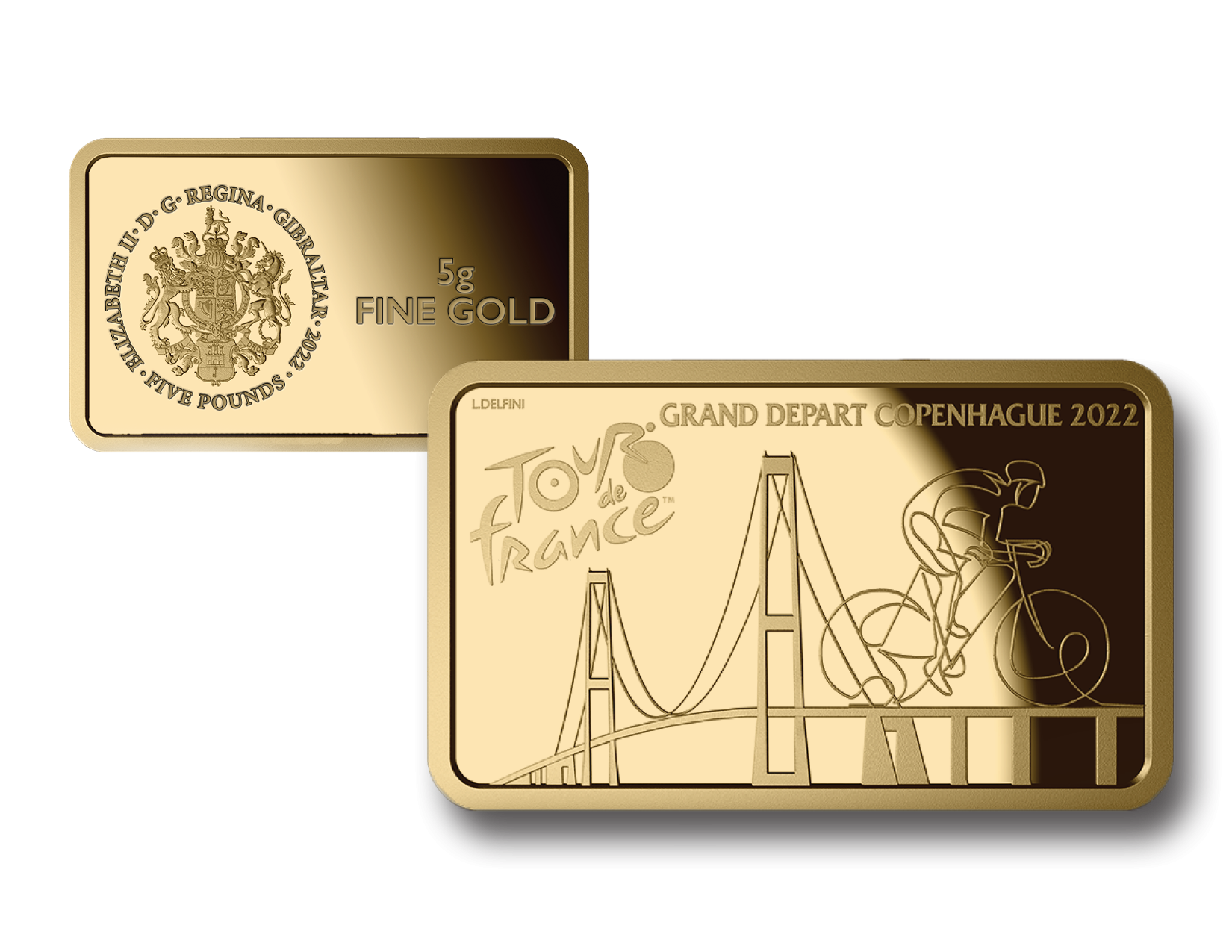 5 gram Tour de France guldbarre